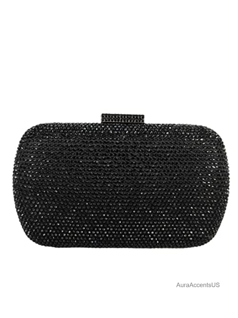 Mini Rhinestone Clutch Purse With Chain Straps Evening Bag